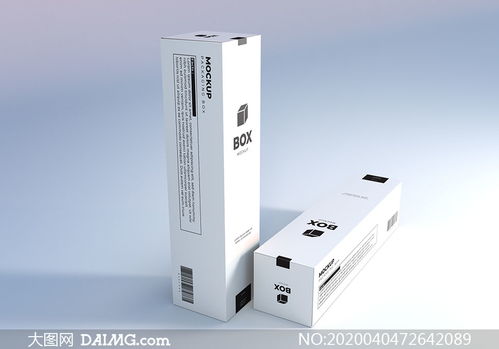 異步發送盒 長條狀產品包裝盒樣機模板的現代設計指南